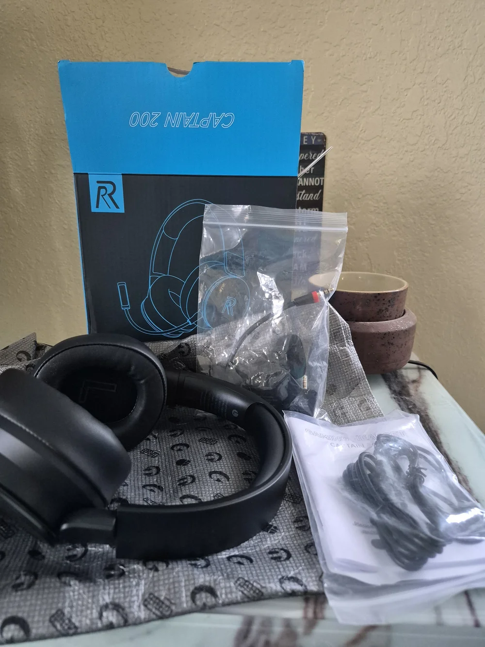 RYR Captain200 Gaming Headset - Black with Green.